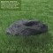 Decorative Outdoor Weather-Resistant Artistic Artificial Faux Stone Rock, Garden Patio Granite Grey Fiberglass Stone